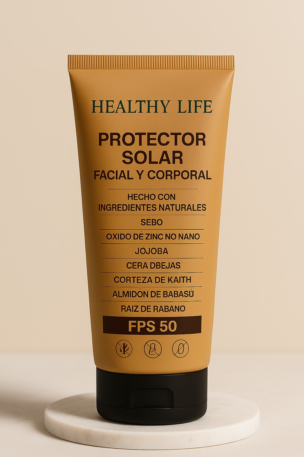 Protector solar facial y corporal Healthy Life FPS 50